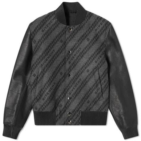 Givenchy College wool varsity jacket in green 